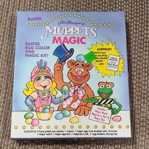 Muppets Magic Easter Egg Color Kit 1991 Jim Henson's Wand Hat